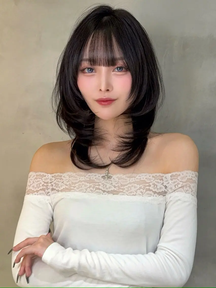 ロング カット ヘアカラー トリートメント 仙台I韓国レイヤー I髪質改善I伊藤拓海のヘアスタイル
