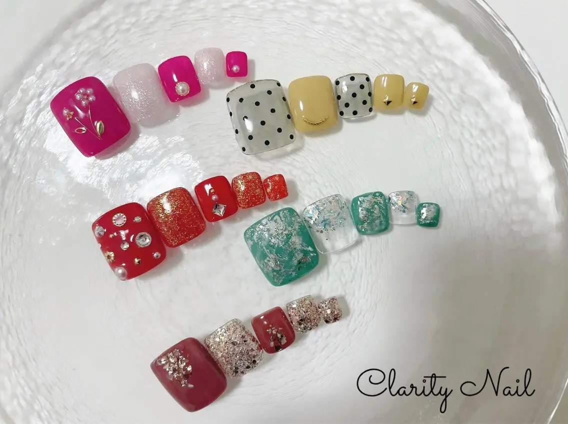 ネイル フットネイル フットネイル Clarity Nailのネイルデザイン