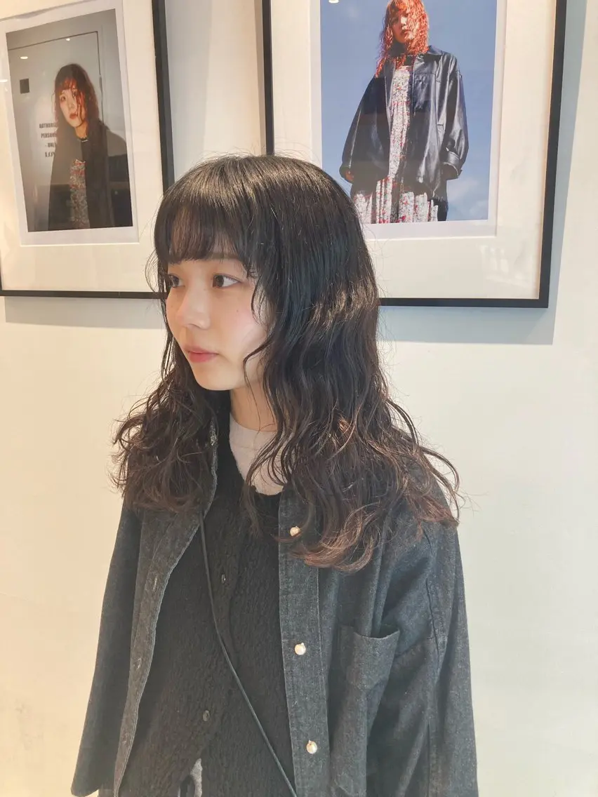 ウェーブパーマ🧡(カット+デジタルパーマ+トリートメント)¥19800※ブリーチ毛、縮毛矯正毛+¥2200の写真