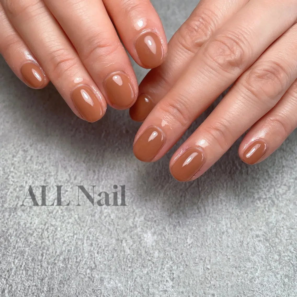 ネイル ブラウン ワンカラーネイル ALL Nail &whiteningのその他イメージ