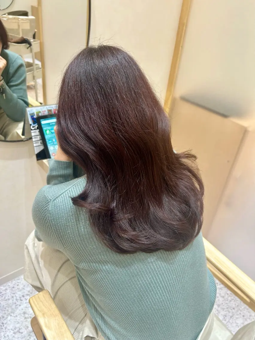 ミディアム Yamamoto 半個室美容室zinaのヘアスタイル