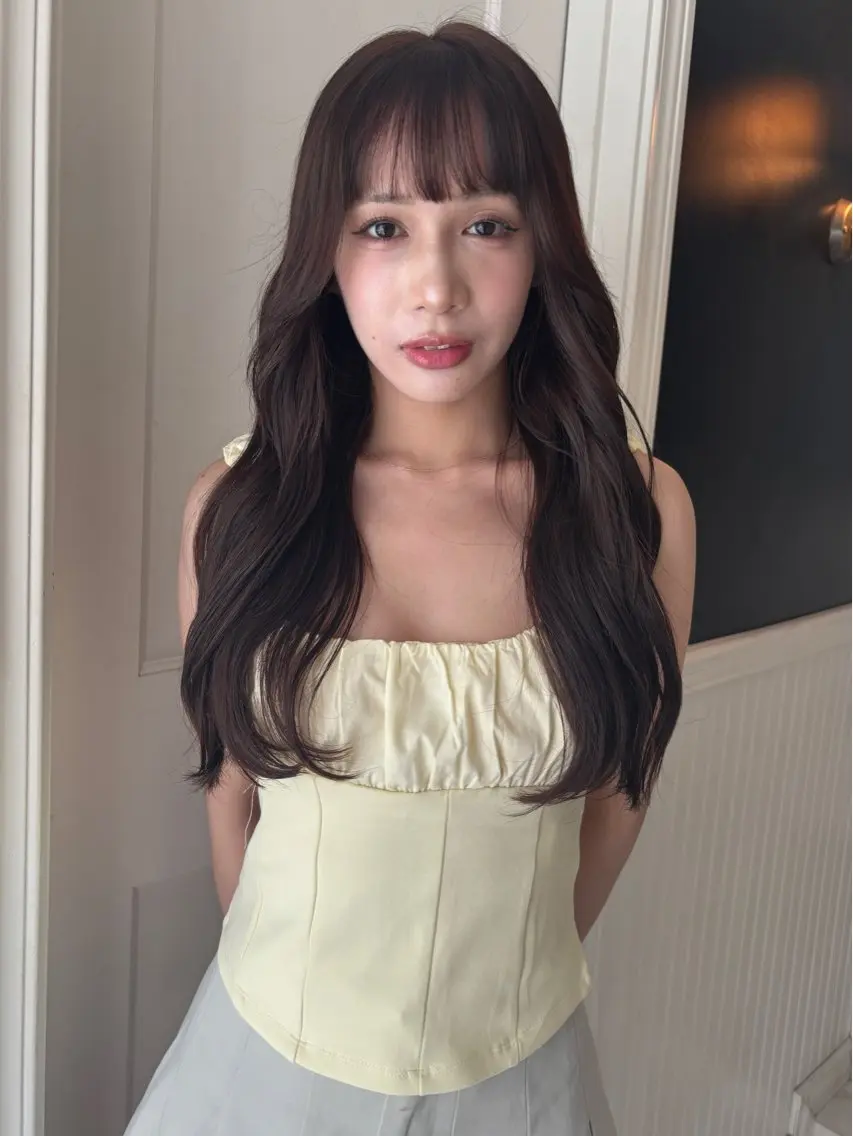 ロング カラー グレージュ 玖須 綾音 /柔らかい海外ヘア♡のヘアスタイル