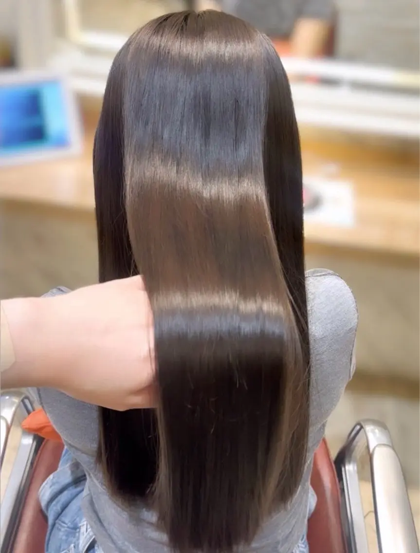 ロング カラー ヘアアレンジ ブラウンカラー モカブラウン カット ヘアカラー 横浜ヘアメ/艶髪 カラー🎀💘みさきのヘアスタイル