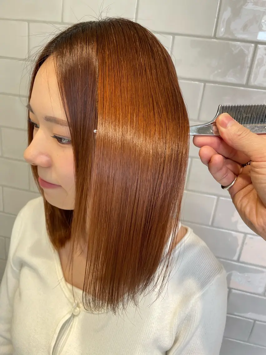 ミディアム 大阪 美容師 林のヘアスタイル