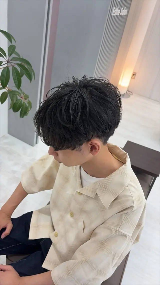 メンズ カット パーマ メンズ/￥2900～ EARTH/山崎開世のヘアスタイル