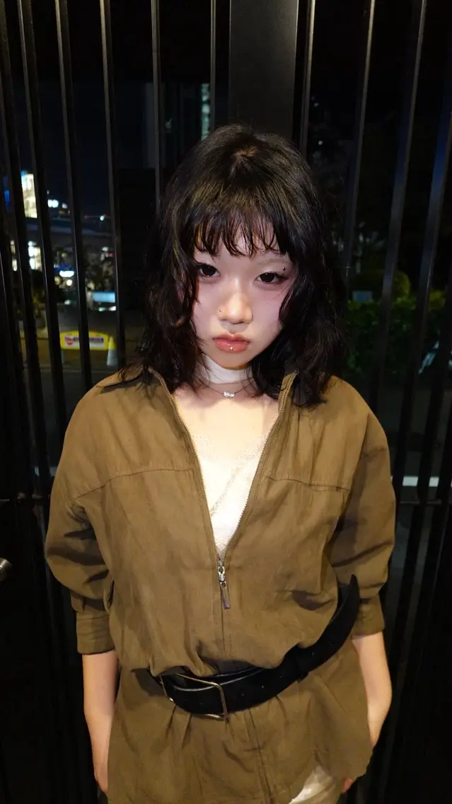 ミディアム パーマ カット パーマ トリートメント 梅田美容室/ 海外ヘアー/じゅなのヘアスタイル