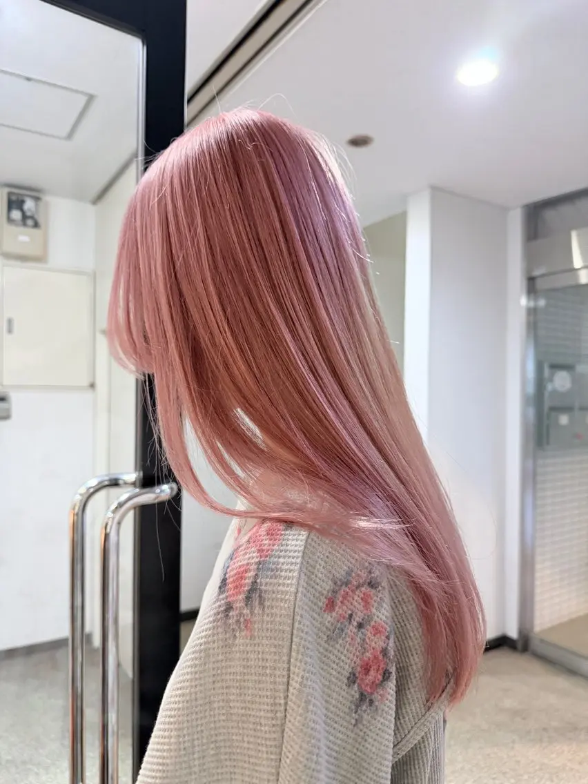 ロング ヘアカラー レイヤーカット🫧 サーシャのヘアスタイル
