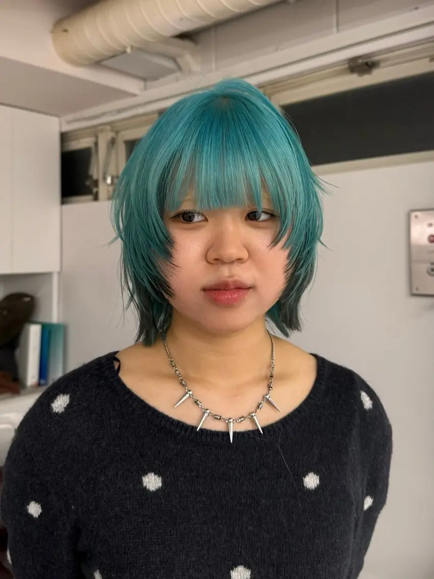 ミディアム カラー ヘアアレンジ ヘアカラー トリートメント 🦠デザインカラー/ 魚瀬あおい🦠のヘアスタイル