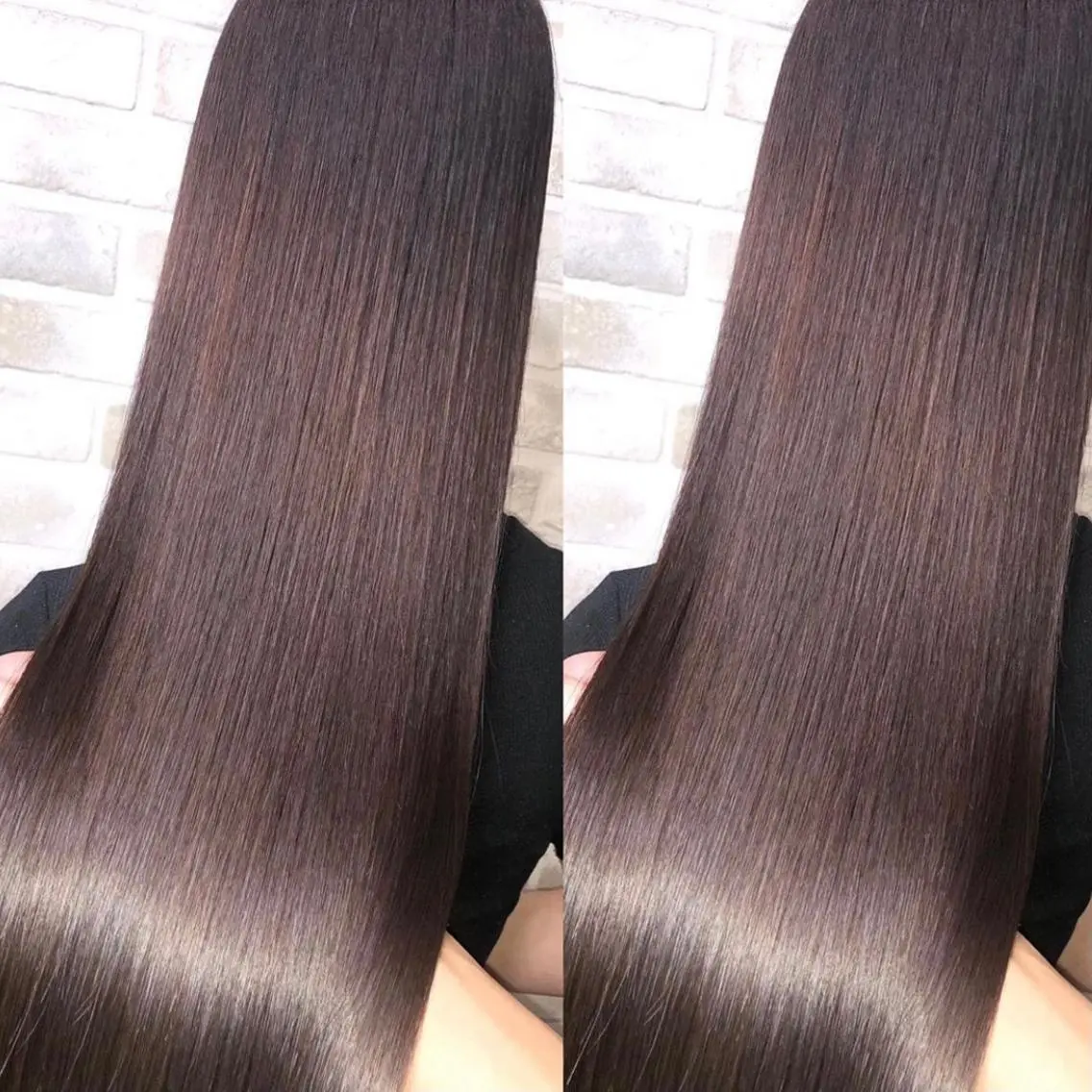 ロング ハイライト 髪質改善 レイヤーカット トリートメント ayaka 縮毛矯正レイヤーのヘアスタイル