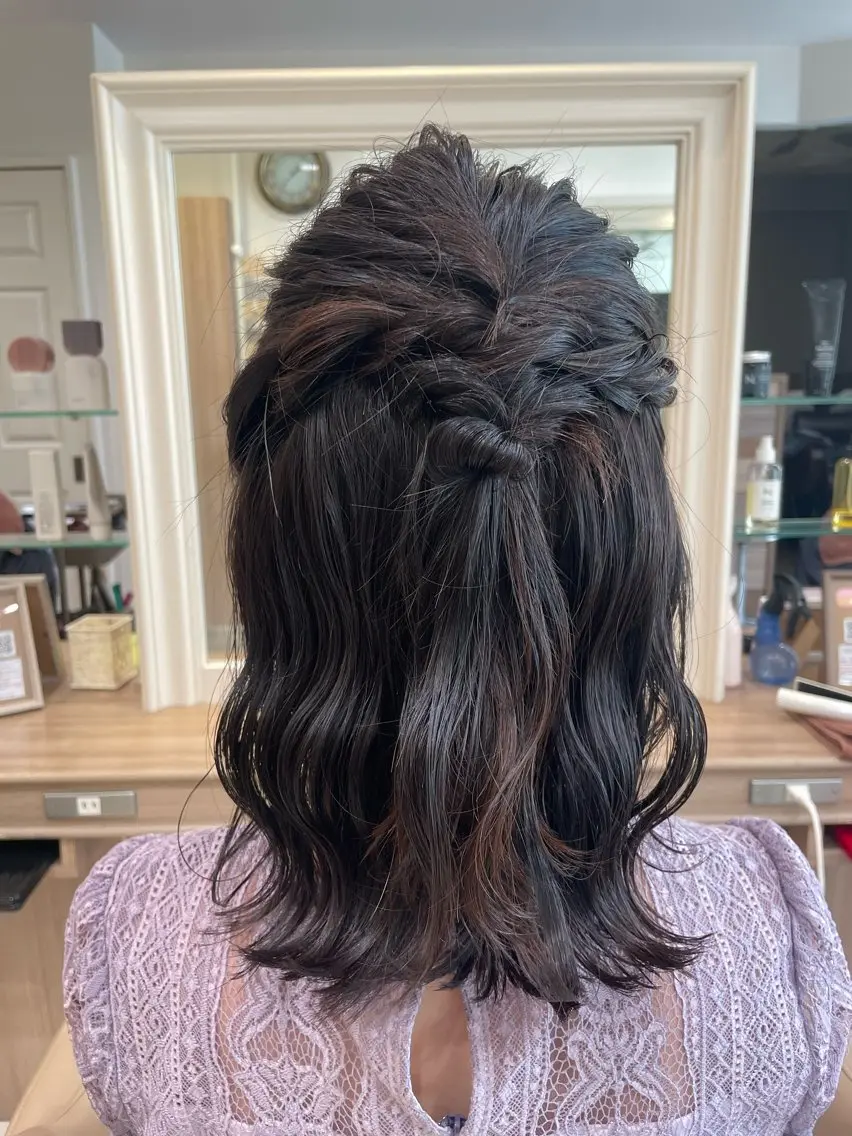 ミディアム ヘアアレンジ ヘアセット 韓国ヘアメイク🎀/ 縮毛矯正✨山本媛香のヘアスタイル