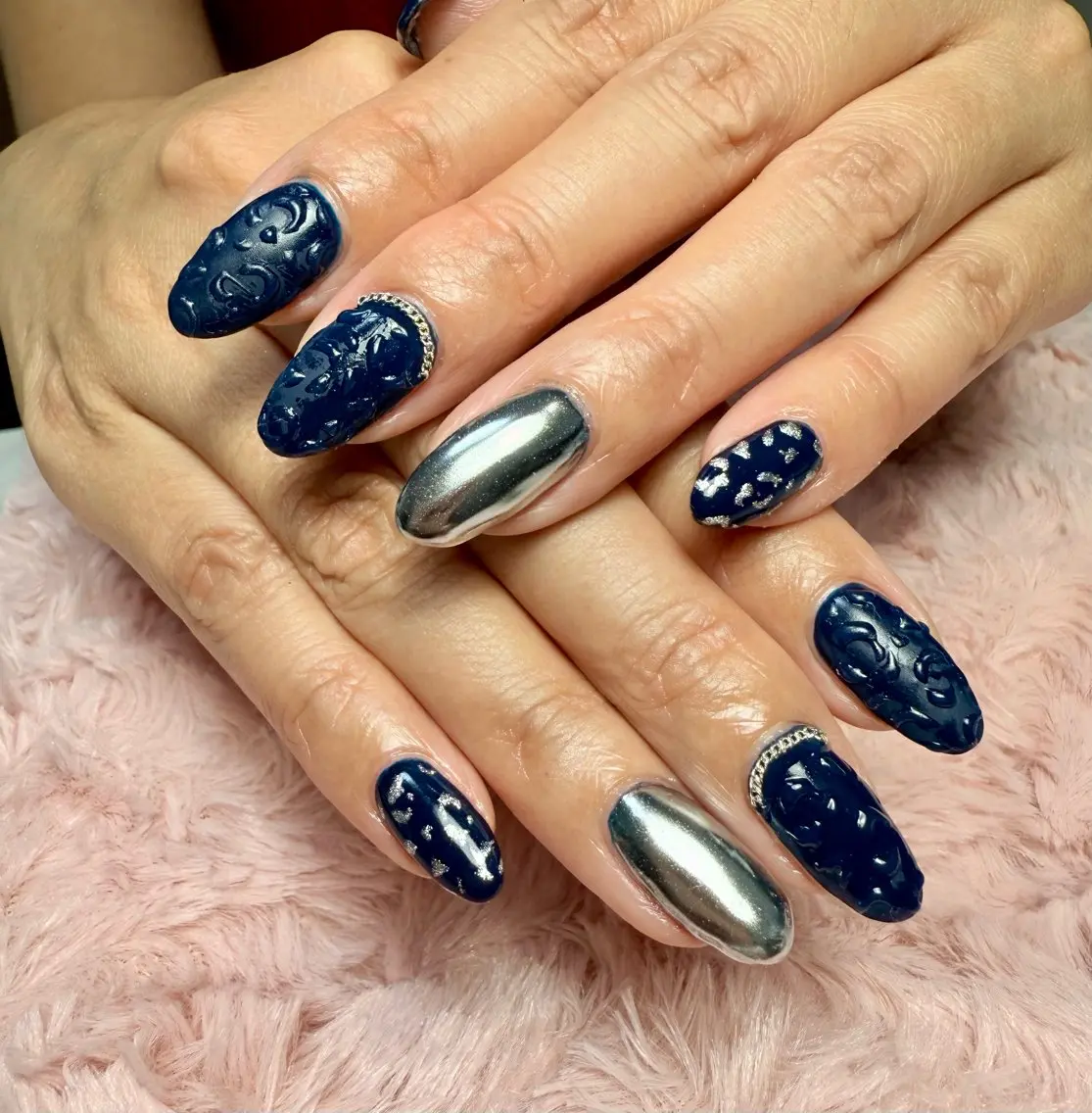 ネイル アートネイル チークネイル フラッシュネイル フラッシュマグ フレンチネイル Mai’s nailのネイルデザイン