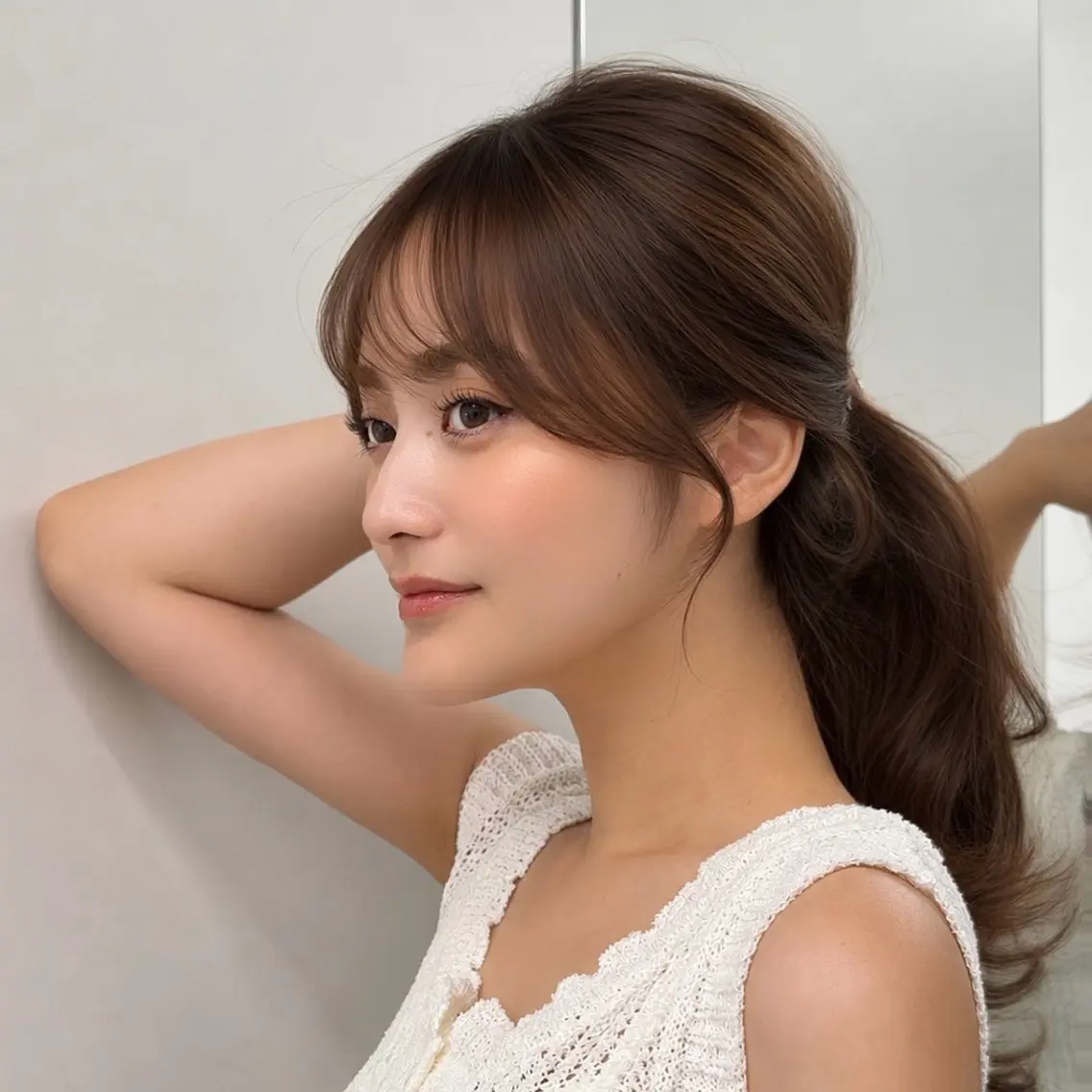 セミロング カット ヘアカラー トリートメント 韓国ヘア🤍🇰🇷 ‪🫶🏻吉満のヘアスタイル