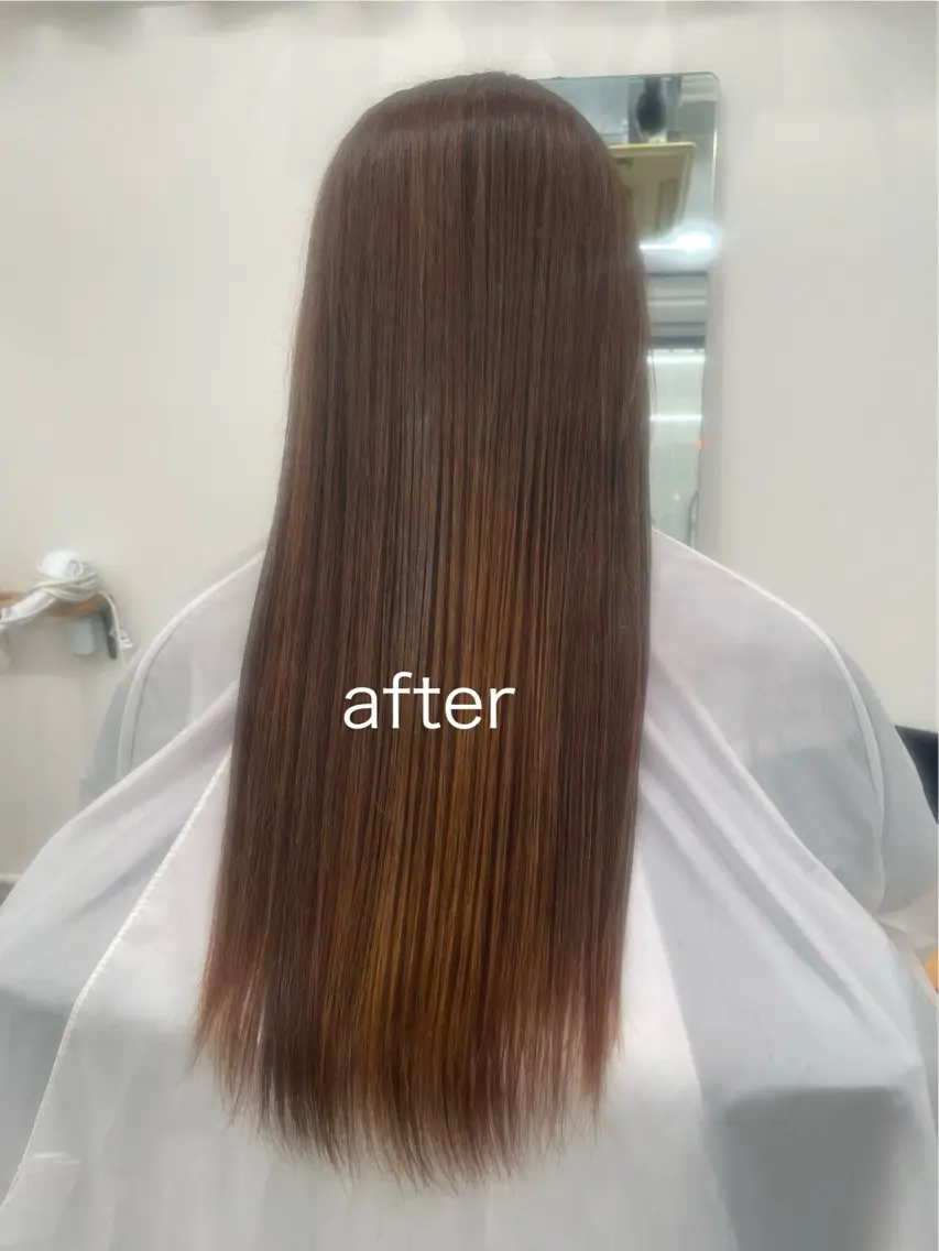 ロング ロング 縮毛矯正 トリートメント あゆみ 🍀のヘアスタイル