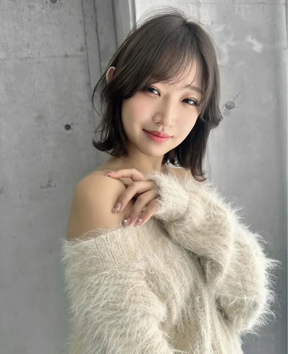 ショート ボブ ハイライト 髪質改善 ショートヘア みく/韓国風艶カラー /透明感カラーのヘアスタイル