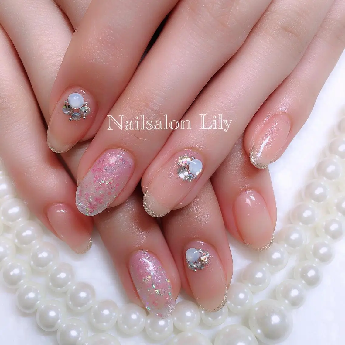 ネイル クリアネイル Lily*nail 🌻Mii🌻のネイルデザイン