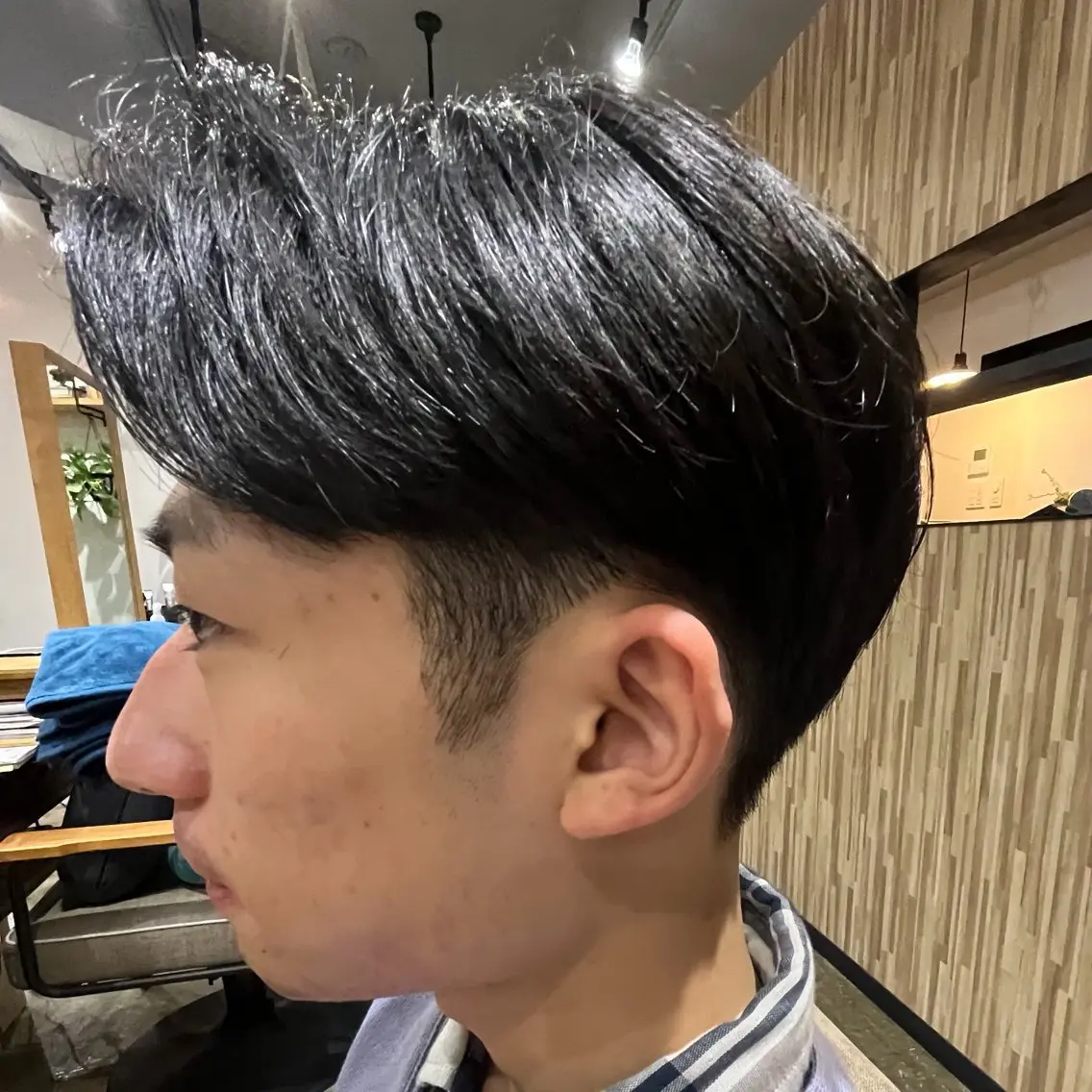 ミディアム メンズ カット ヘッドスパ ヘアセット 新宿メンズカット/ パーマ/岩田進一のヘアスタイル