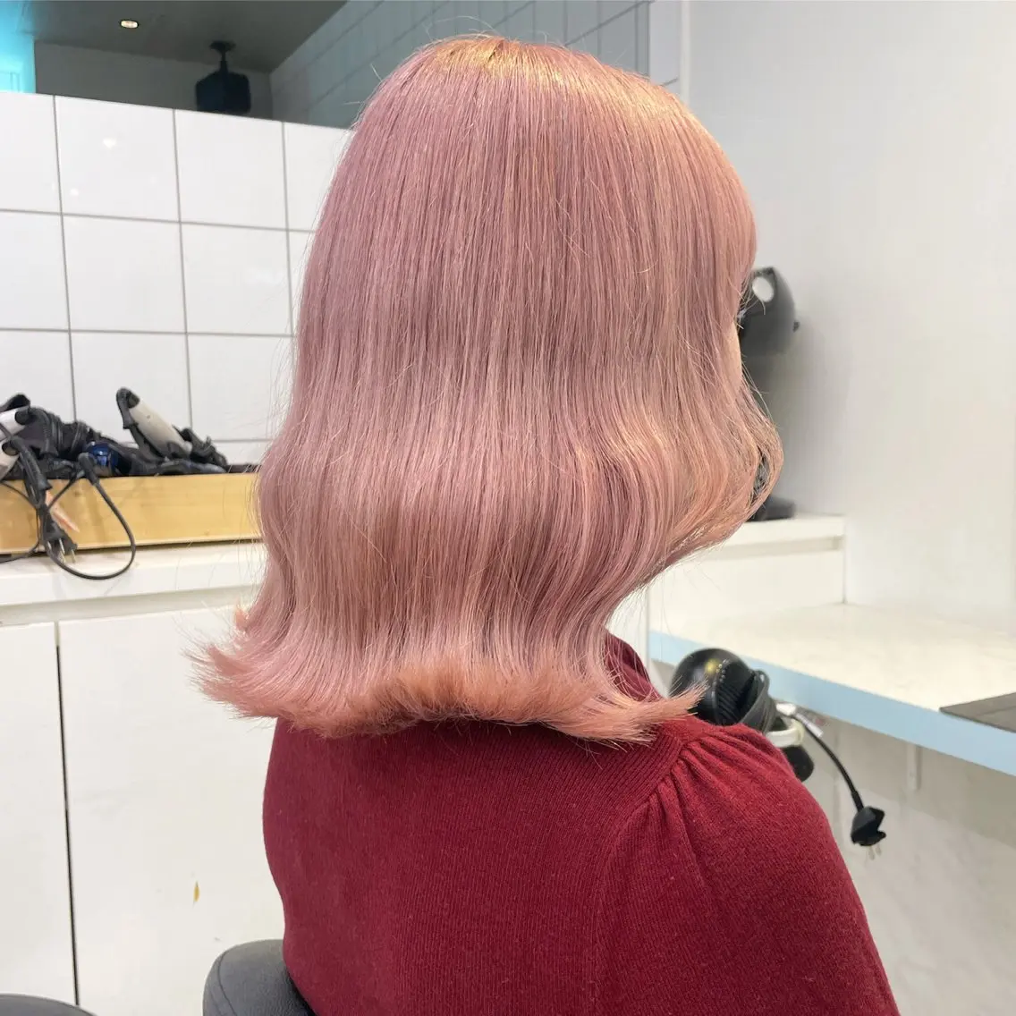 ミディアム カラー 【美髪矯正/絹髪】 🎀hinano🎀のヘアスタイル