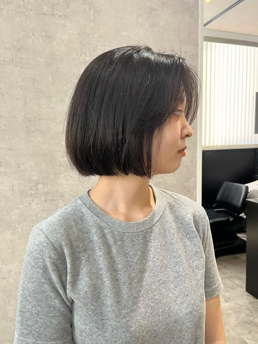 ショート カット 縮毛矯正 ボブ×縮毛矯正 ryotaのヘアスタイル
