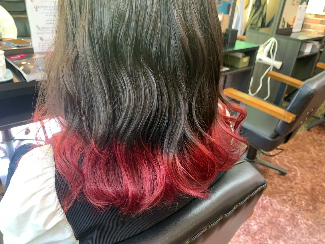 ミディアム カラー ブリーチ Ruelle川越店 まいのヘアスタイル
