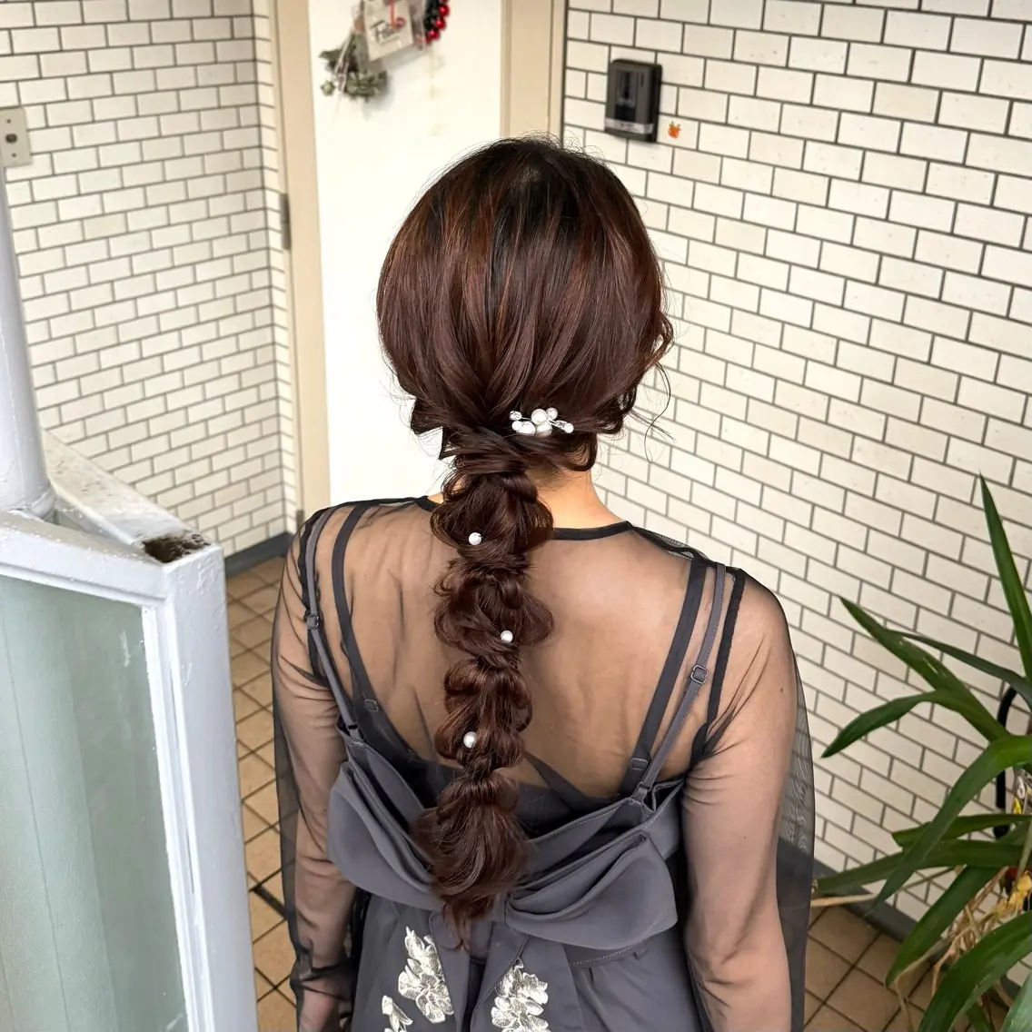 ロング ヘアアレンジ 成人式 ハーフアップ 結婚式・ブライダル 卒業式のヘアスタイル 褒められヘアメイク /ボブ女子🐶みおのその他イメージ