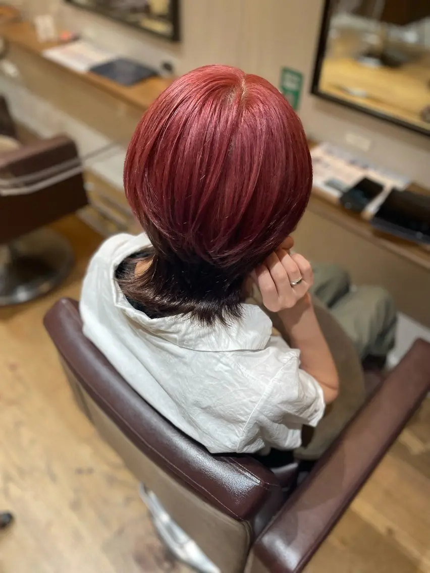 ミディアム 美髪矯正 KASUMIのヘアスタイル