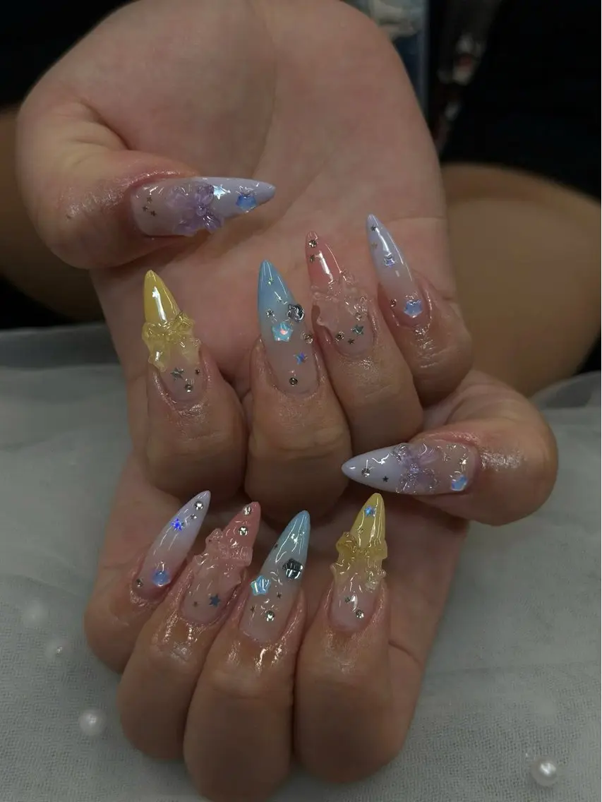 ネイル アートネイル フレンチネイル ジェルネイル 韓国ネイル マグネットネイル HAPPI NAIL 大国町のネイルデザイン