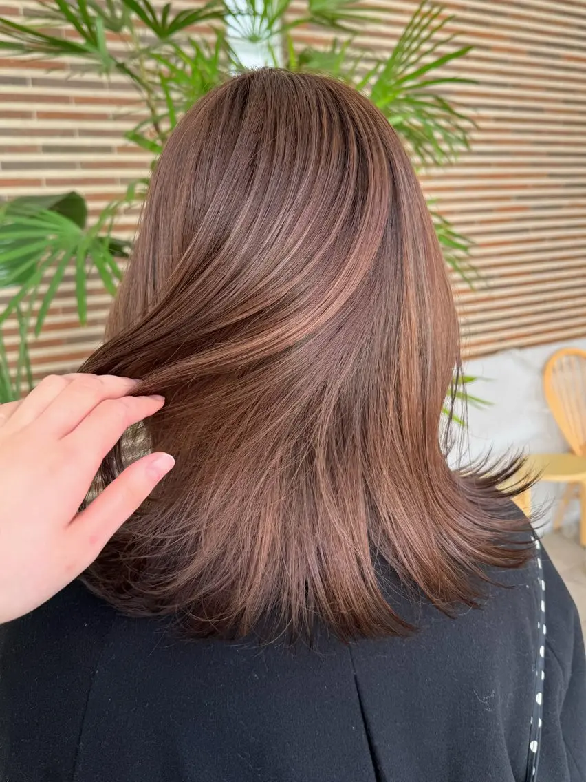 ミディアム カラー ベージュカラー ブリーチ ブリーチなしカラー ヘアカラー Daisy🫧天神/ 大名🫧AYURIのヘアスタイル
