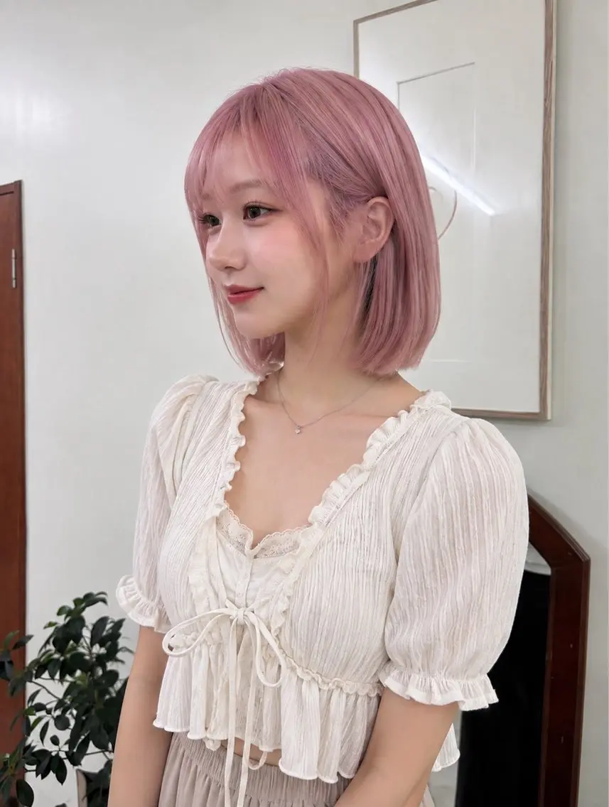 ショート カラー ヘアカラー mitsuki ブリーチカラーのヘアスタイル