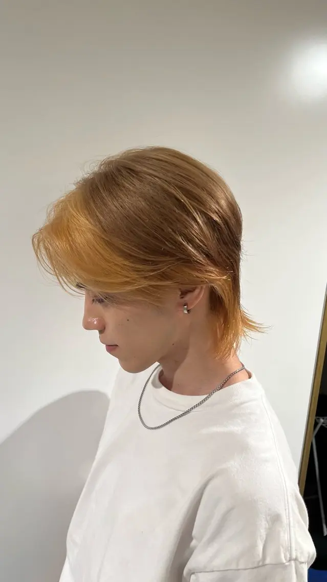 ショート カラー メンズ メンズインナーカラー インナーカラー letter by novel 大野のヘアスタイル