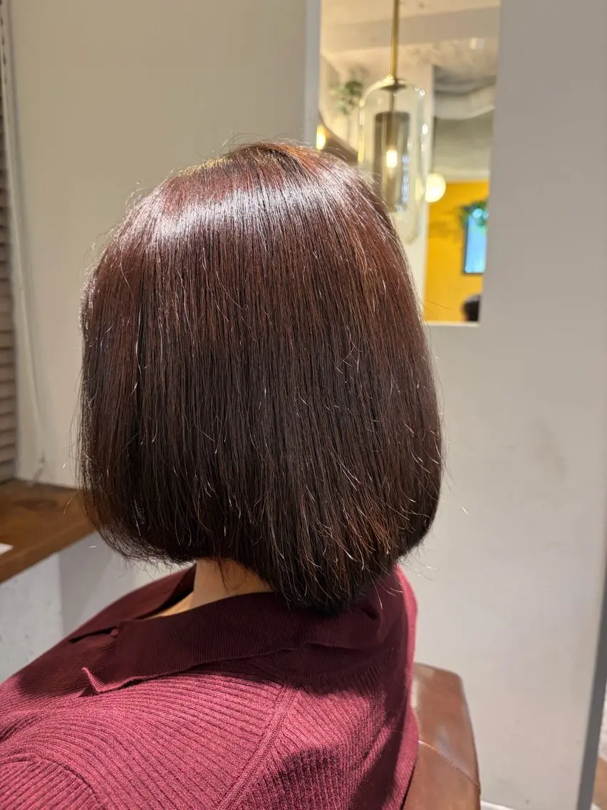 カラー アディクシーカラー ヘアカラー トリートメント 加部 采音のヘアスタイル