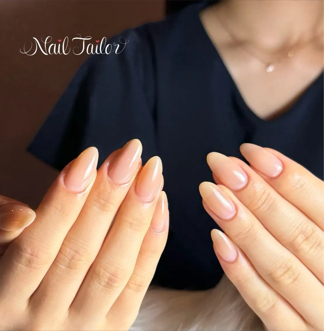 ネイル ジェルネイル グラデーション ロングネイル オフィスネイル ブライダルネイル ハンドネイル NailTailor ネイルテイラーのネイルデザイン