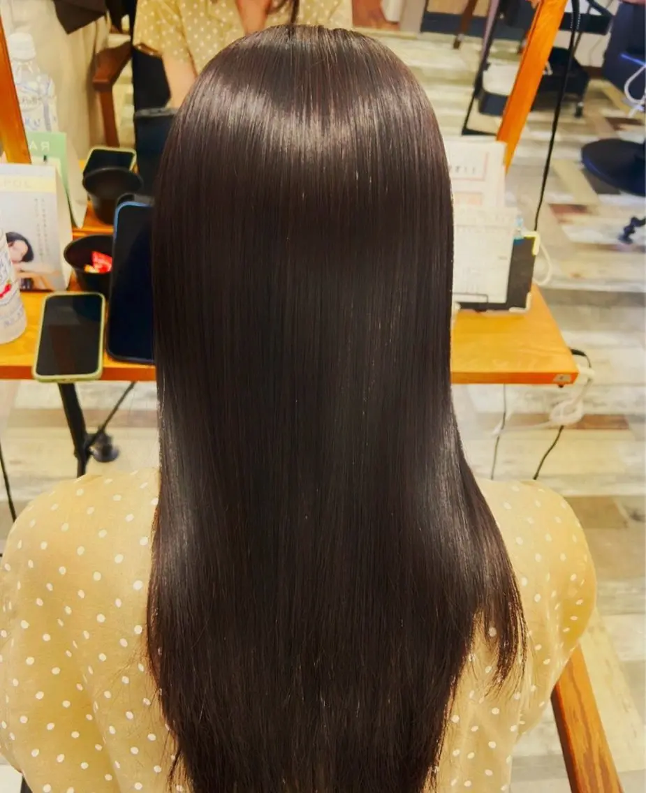 ロング カラー 透明感カラー 髪質改善 トリートメント カット ヘアカラー トリートメント 浜松/透明感カラー 🌼菅沼愛梨🌼のヘアスタイル
