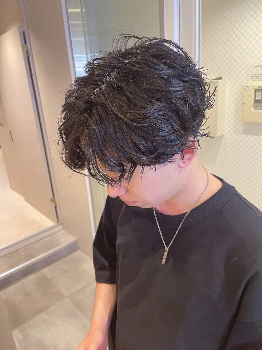 ショート メンズ メンズパーマ カット パーマ 【メンズ特化】渡部 京弘/パーマのヘアスタイル