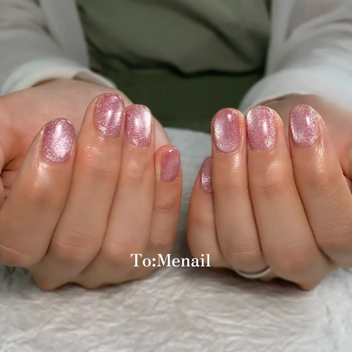 ネイル フットネイル グリーン マグネットネイル オフィスネイル ワンカラーネイル ハンドネイル TO:MEnail 町田市/南町田🌿のネイルデザイン