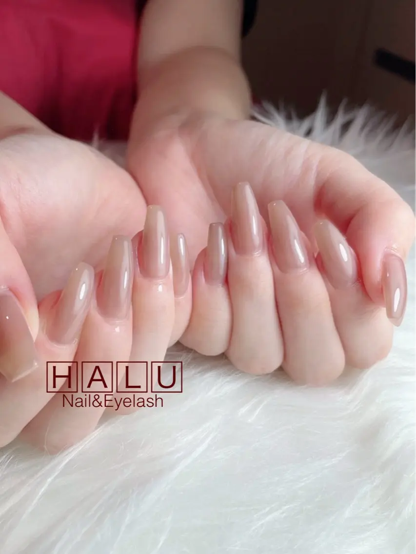 ネイル ブラウン HALU ハルのネイルデザイン
