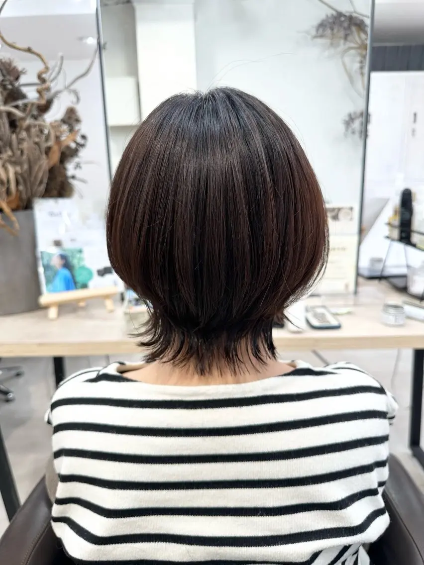 ショート 地毛風縮毛矯正/ ストンボブ❣️平山のヘアスタイル