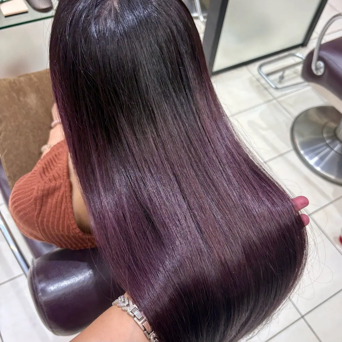 ロング パープルカラー カット 🫧カット¥0/ カノンClanc🫧のヘアスタイル