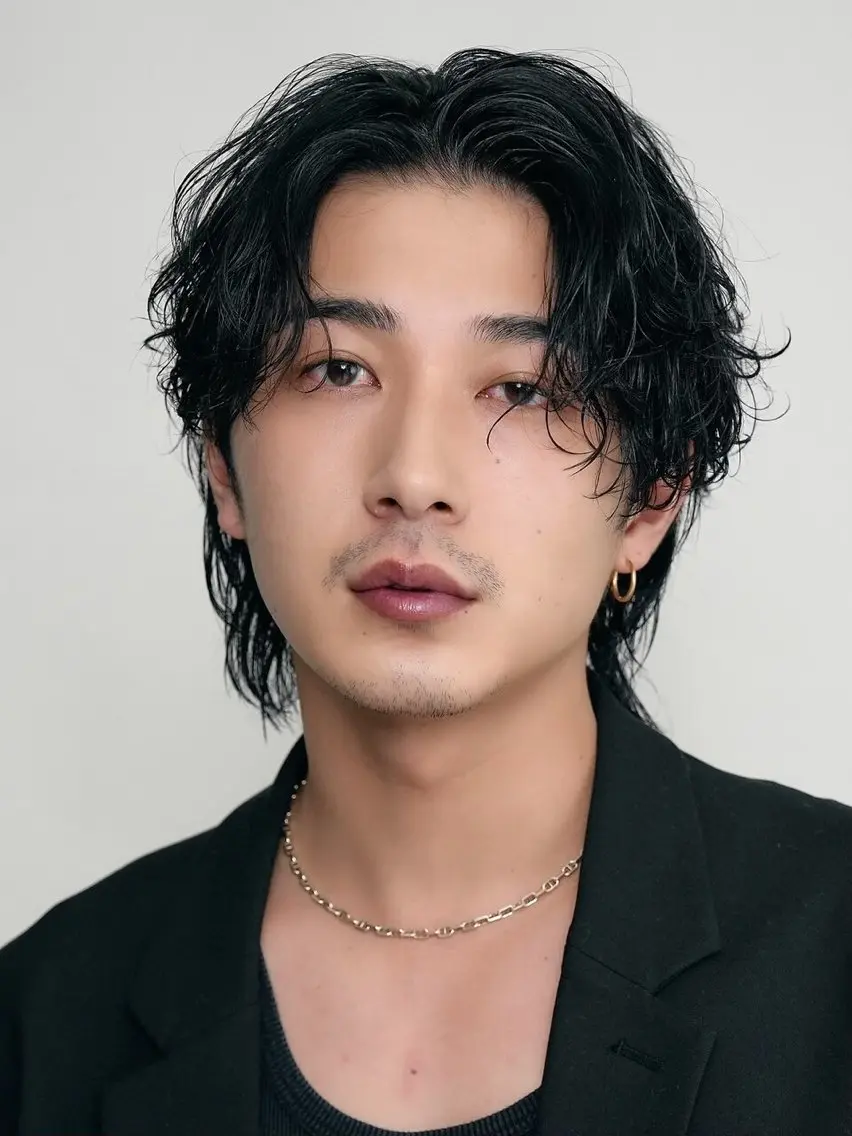 パーマ メンズ カット パーマ 安藤幹人 メンズパーマのヘアスタイル