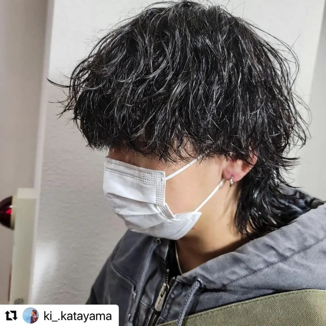 ミディアム カラー メンズ ミディアムパーマ メンズパーマ メンズツイストパーマ 波巻きパーマ ツイストパーマ 🩷Eny terrace🩷のヘアスタイル