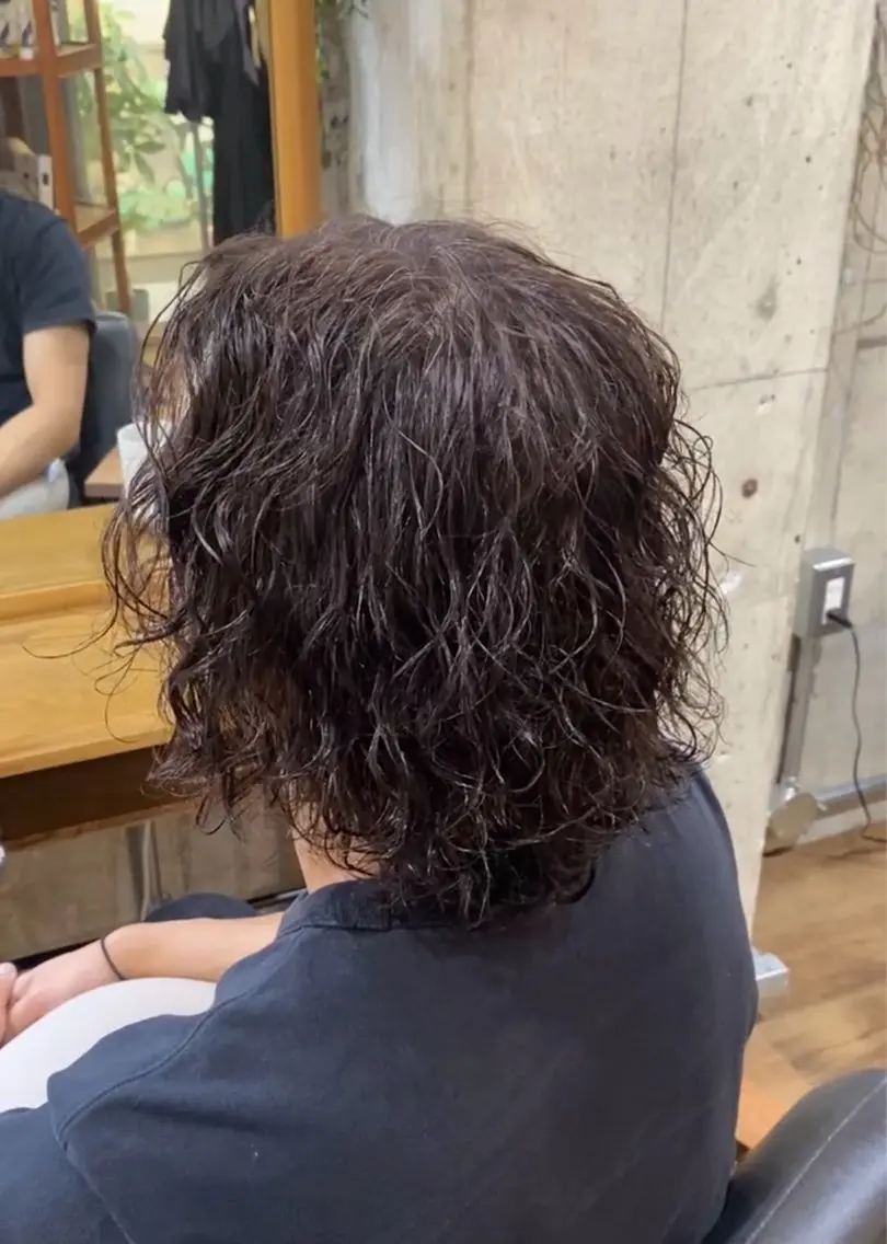 ミディアム パーマ メンズ カット パーマ kureha /フェードのヘアスタイル