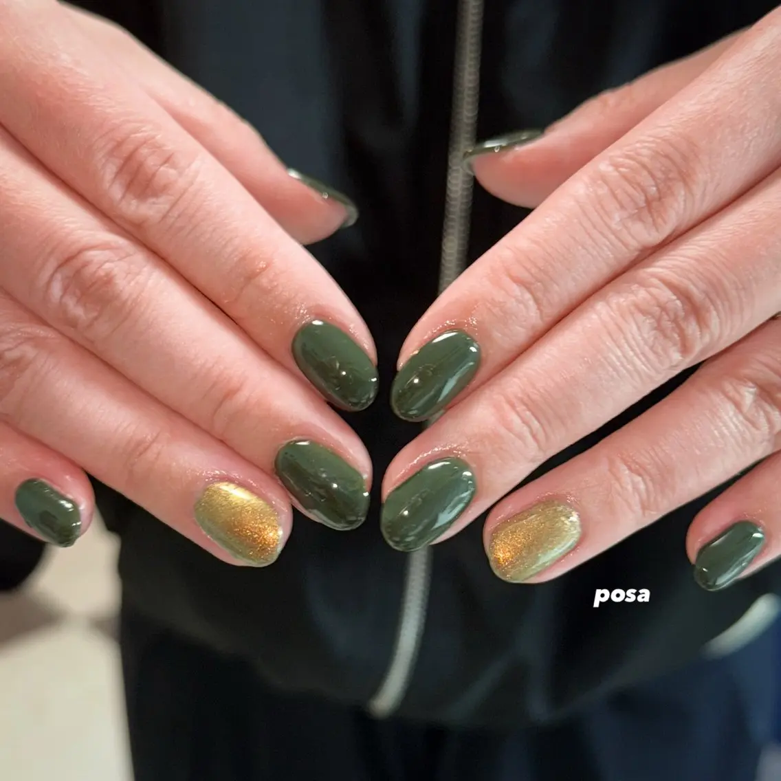 ネイル ワンカラーネイル シンプルネイル ハンドネイル posa nail モエミのネイルデザイン