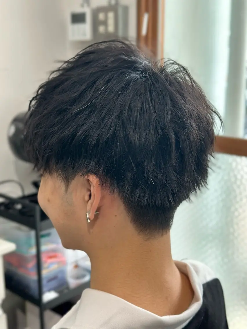 パーマ メンズ マッシュ パーマ Snalyメンズ特化 スエハラのヘアスタイル