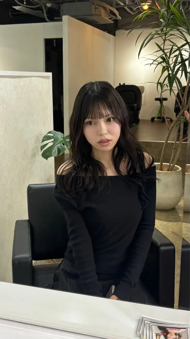 ロング カラー 髪質改善 韓国風ヘア ヘアカラー トリートメント miyon/ RINOA🇰🇷のヘアスタイル