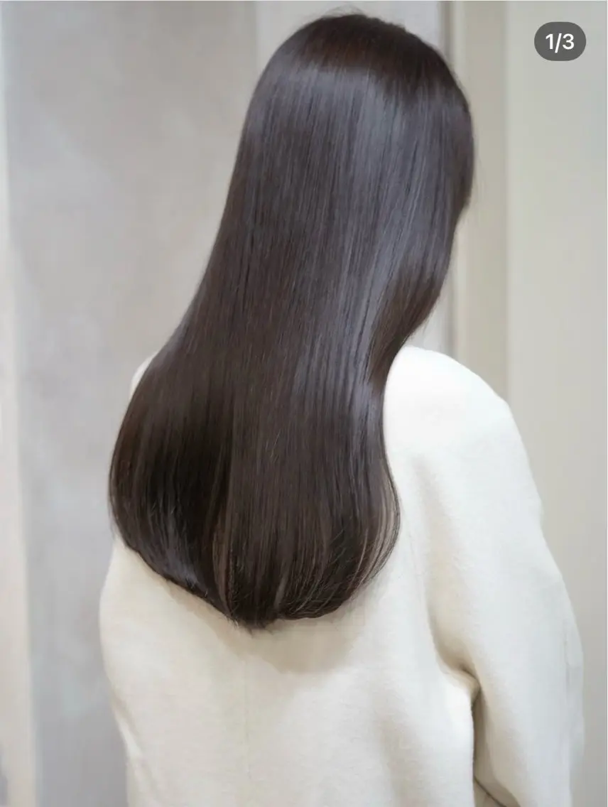 ロング カット ヘアカラー トリートメント ALLY 原宿のヘアスタイル
