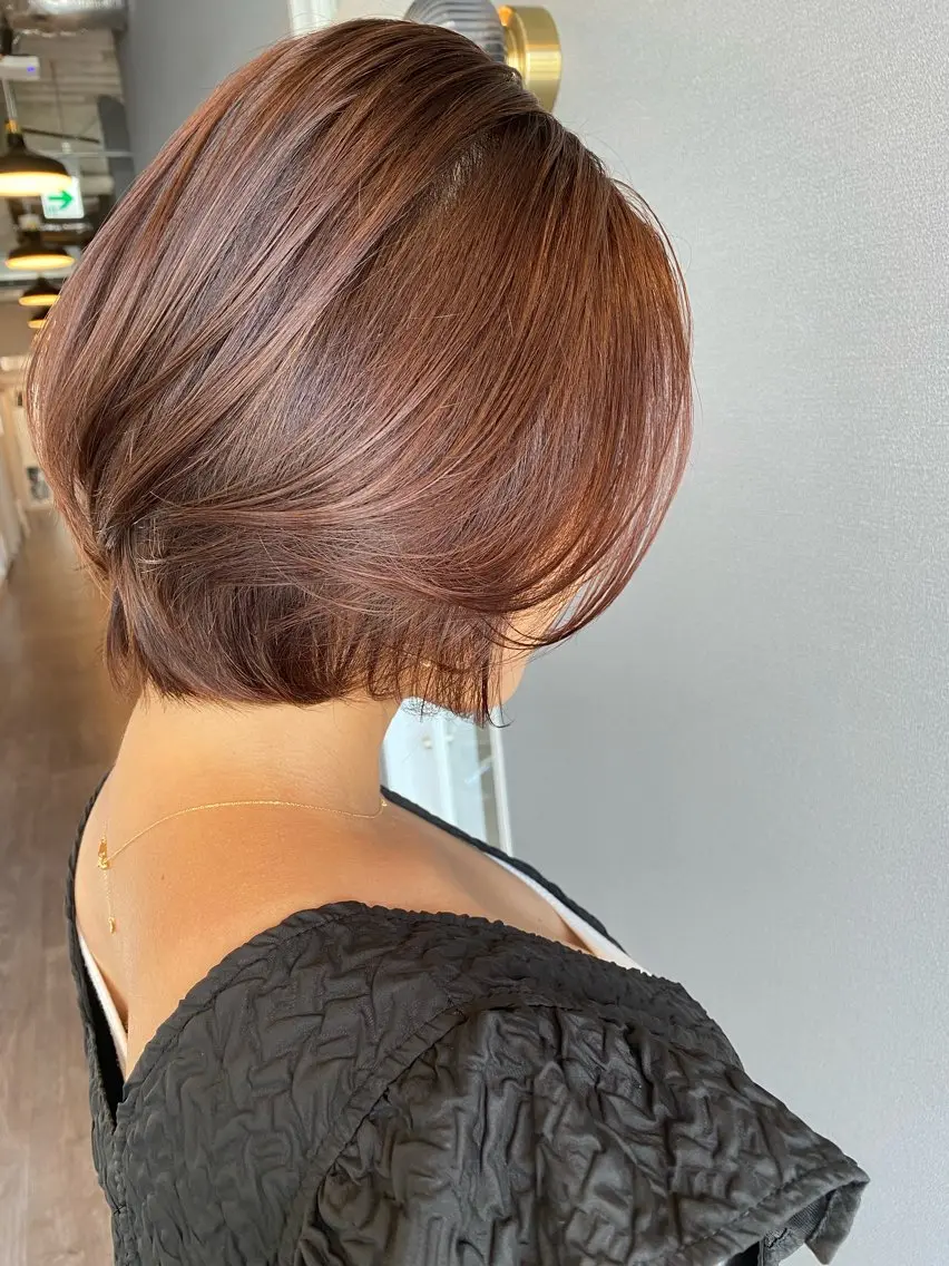 ショート カラー カット ヘアカラー トリートメント 似合わせカラーパーマ 🌿kitin米川のヘアスタイル