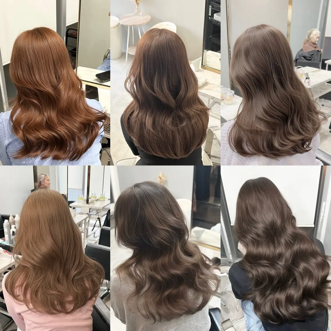 ✨ご新規様限定✨🇰🇷メンテカット➕ブリーチなしのダブルカラー➕艶トリートメント➕こて巻き!💚#韓国風#くびれの写真