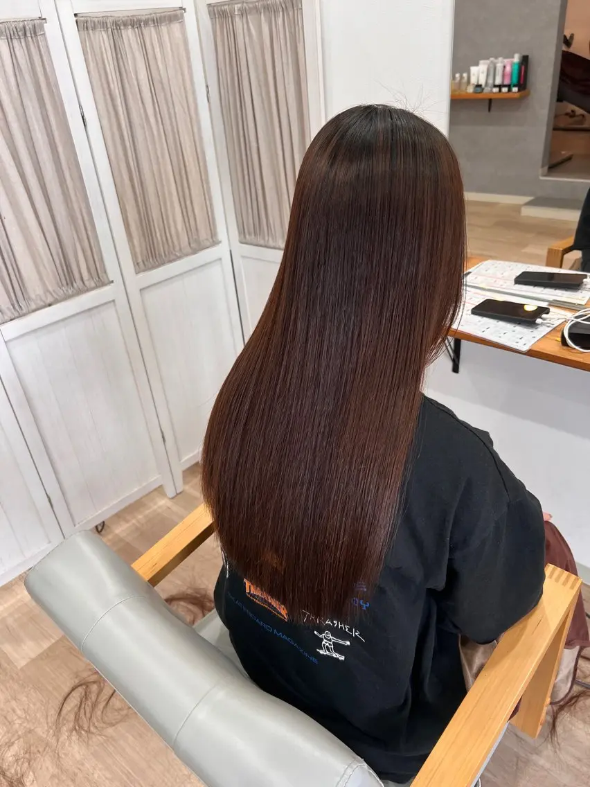 ロング 高橋 優実のヘアスタイル