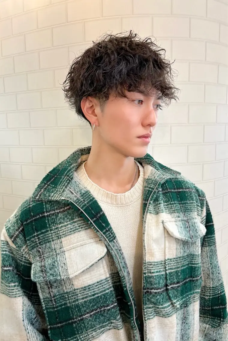 メンズ大人気!カット+トレンドパーマ+補修トリートメント ¥17820の写真
