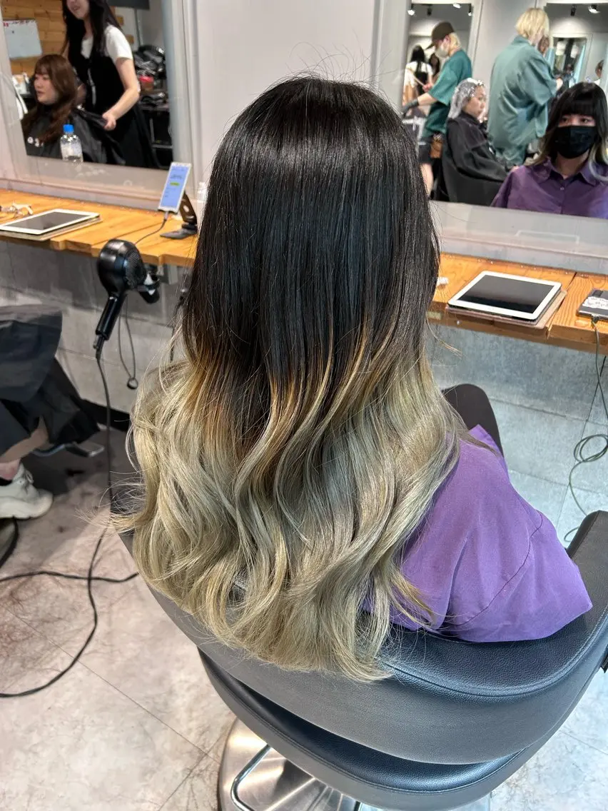 ロング カット ヘアカラー トリートメント ヘッドスパ レイヤーStyle 🪽菜々実のヘアスタイル