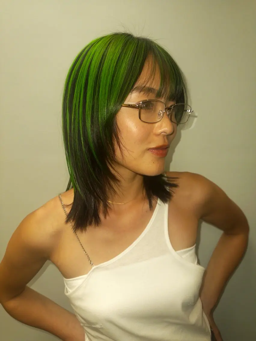 ミディアム ヘアカラー 菊地 このはのヘアスタイル